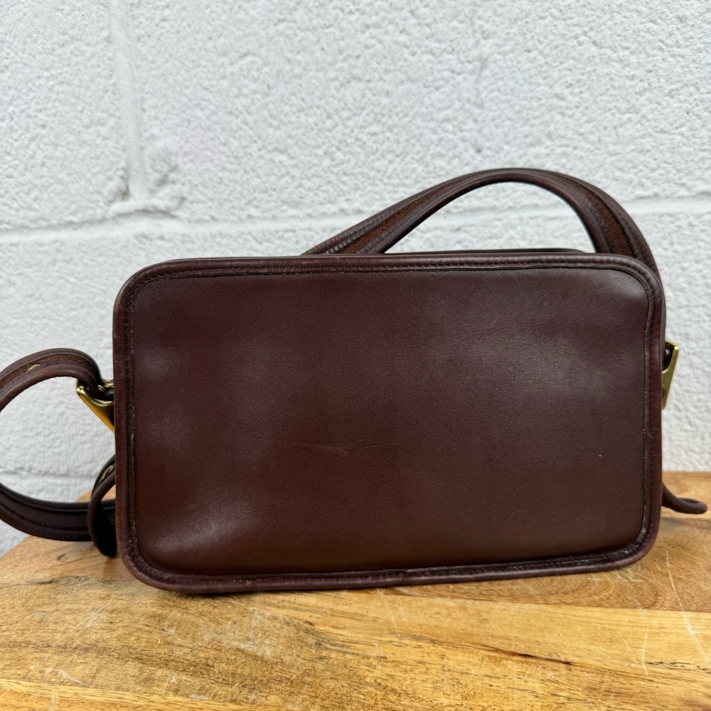 Vintage Coach 9164 Brown Leather Crossbody Bag USA Made Classic Minimalist - Picture 7 of 16